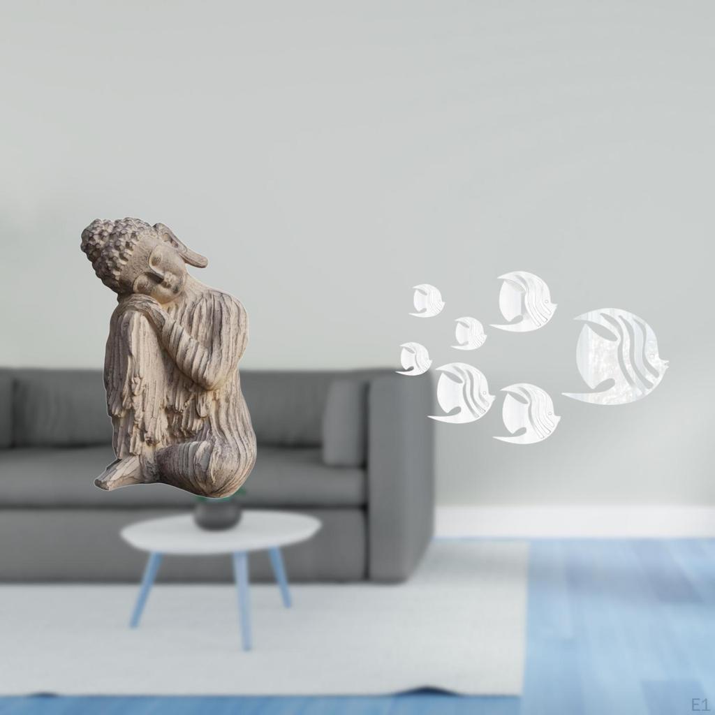 Buddha Figurine Tabletop Ornament Art Crafts Decorative Sculpture for Shelf Office Patio Home