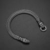 Titanium Steel Zodiac Snake Double-Head Bracelet - Hip-Hop Vintage Style