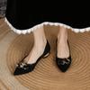 Moda Damskie Buty 2024 Gorąca Sprzedaż Płaskie Damskie Baleriny Moda Panterka Biurowe i Kariera Seksowne Szpilki ze Szpiczastym Noskiem Kobiety Zapatos