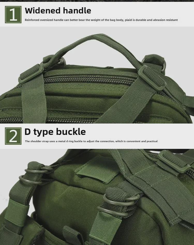 Αδιάβροχη Τακτική Σακίδιο Πλάτης 26L: Τσάντα Πολλαπλών Λειτουργιών για Υπαίθρια Αθλήματα, Πεζοπορία και Ορειβασία