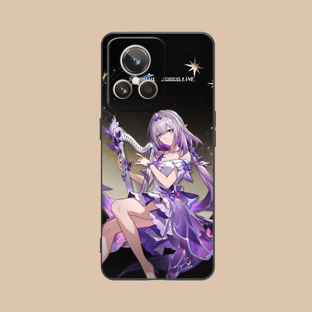 HSR Castorice Matte TPU Mobile Phone Case for Realme GT 8 Neo Pro C75 73 71 C67 65 C55 53 C35 31 C20 15 Colorful Cover
