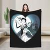 Anime Film Corpse Bride Decke Warm Weich Mode Plüsch Überwurfdecke Für Jungen Mädchen Outdoor Flanell Tagesdecke Bettbezug