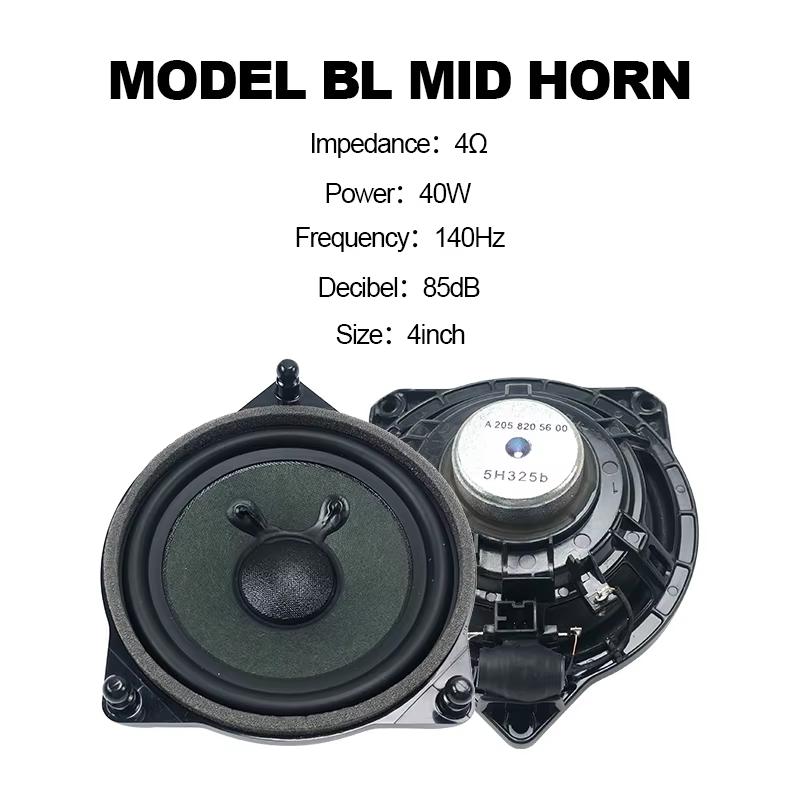 4 Inch Door Panel Midrange Speaker For Mercedes-Benz C E S GLC Class W205 W213 W222 Car Stereo Audio Loudspeaker Horn