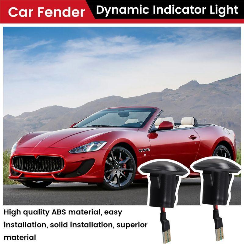Car Fender Indicator Light Dynamic Side Marker Light For Fiat 500 Grancabrio Lancia Lybra Turn Signal Lights