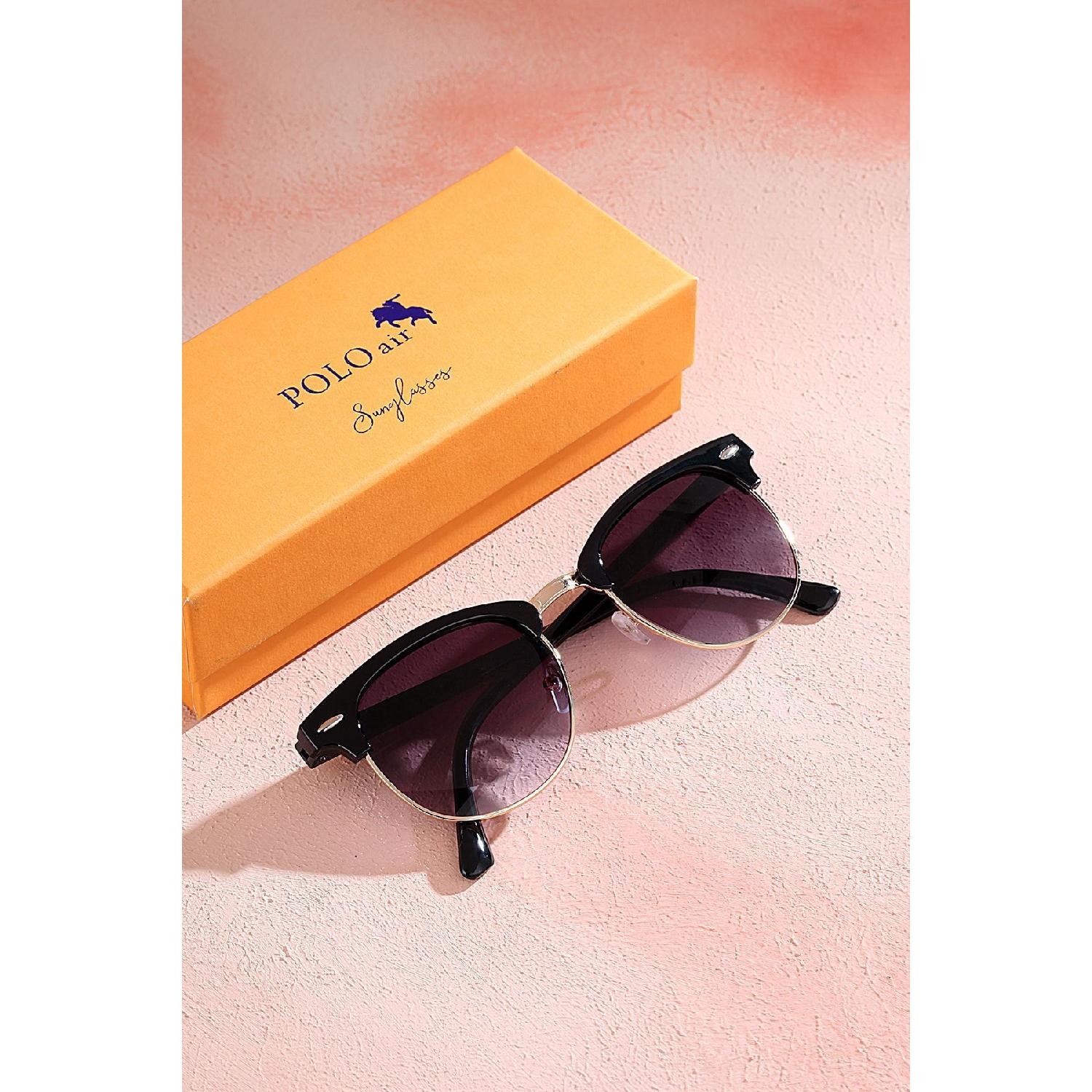 

Unisex Sunglasses Uv400 Protection Black Frame Gold Plg-2076c1 чорний