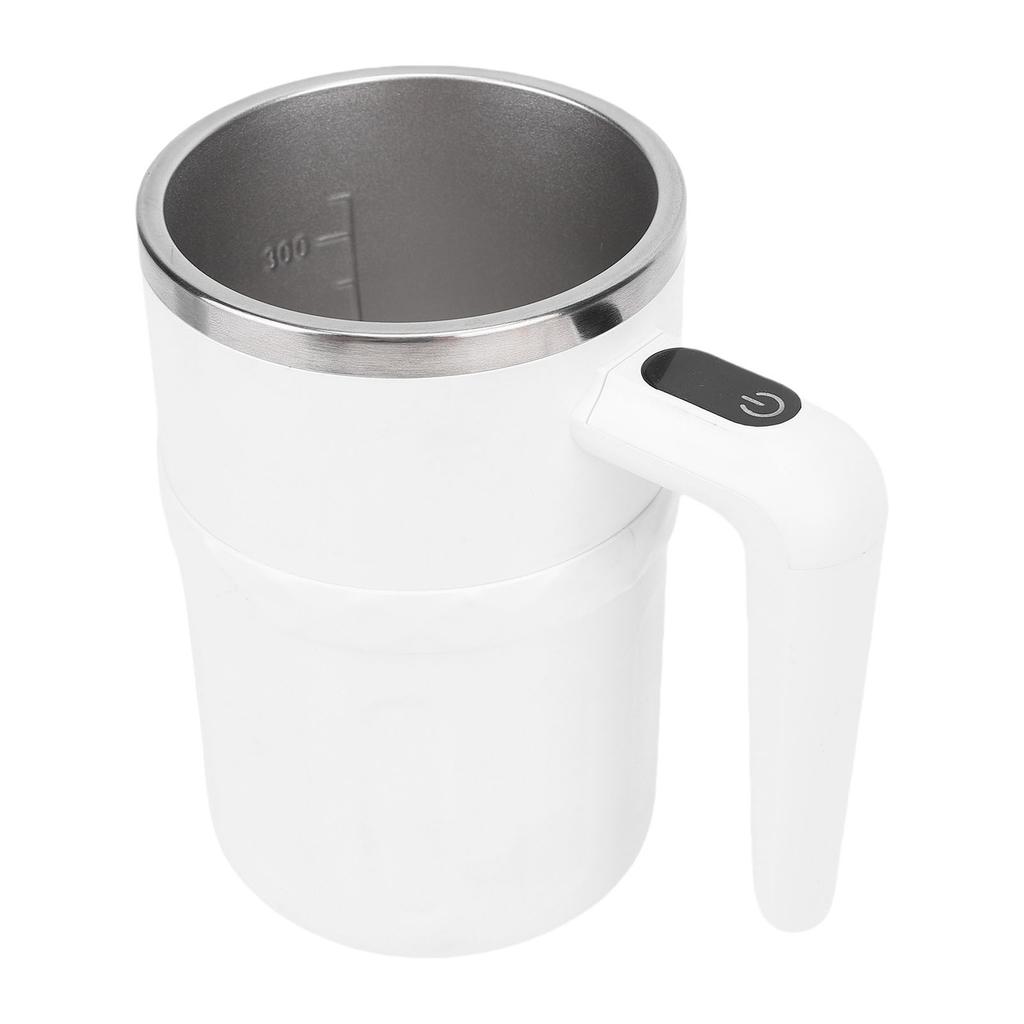Selbstrührende Kaffeetasse 304 Edelstahl 380ml LED Temperaturanzeige Wiederaufladbarer Magnetischer Automatischer Mischbecher