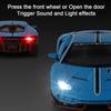 1/32 Scale Lambo LP770-4 Diecast Car Model, Alloy Pull Back Vehicle Toy with Sound and Light, 3 Open Doors, Gift for Kids Toddlers Boys Girls