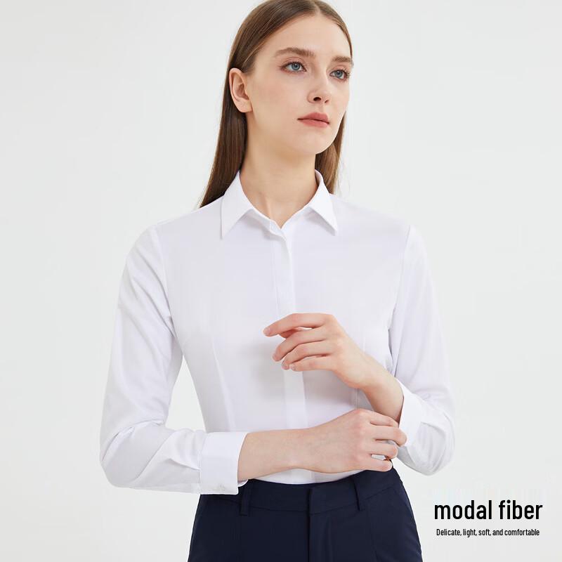 

Fengxun Women s Long Sleeve Professional Modal Blend Shirt 35