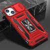 For Xiaomi/Redmi Militærgrad Pansret Telefondeksel med Skyvbart Kameradeksel & 360° Roterende Magnetisk Stativ Støtsikkert Hybrid Bilfeste Kompatibelt