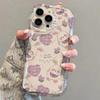Purple Love Rabbit iPhone11Promax Mobile Phone Case Transparent for Apple 11promax Cream Case 11