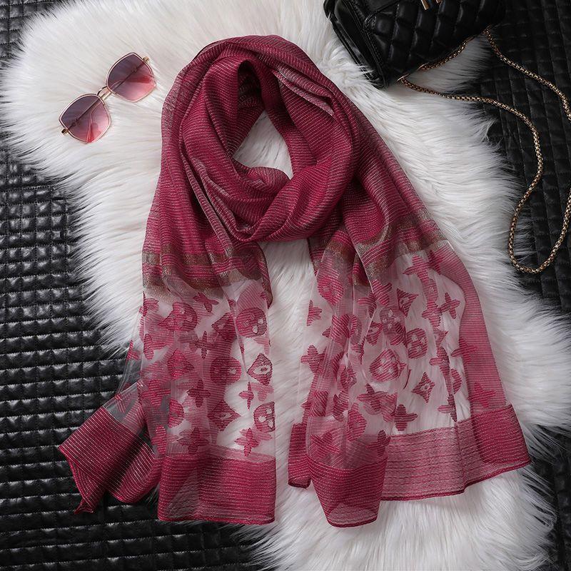 Women's Cross Embroidered Scarf Shawl Long Scarf Gift