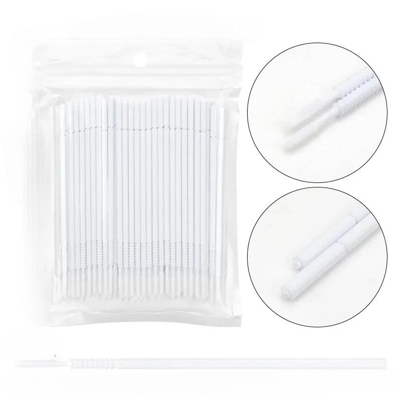 100 Pcs Disposable Spiral  Mascara  Brush Handle Microbrush  Applicator Lashes Brushes Eyelash Extension Makeup Tools Wholesale