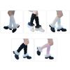 Elegant Ribbed Knit Stretch Leg Warmers Boot Cuffs Sweet Bows Tiered Ruffled Lace Trim Leg Covers Calf Socks for Women
