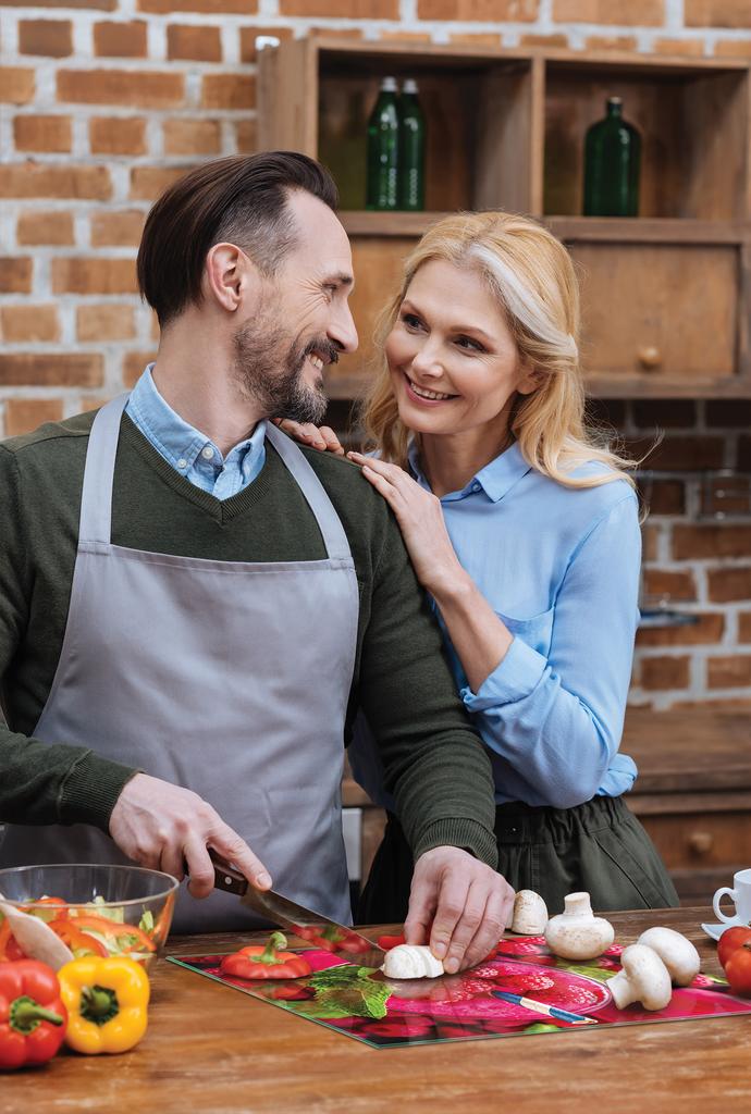 SZKLANA DESKA DO KROJENIA 40x30 MALINY