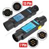 Universal 12v Trailer Tester 7 13 Pin Adapter Diagnostic Wiring Test Truck Check Accessories Light Tools Car Socket Plug U2z1
