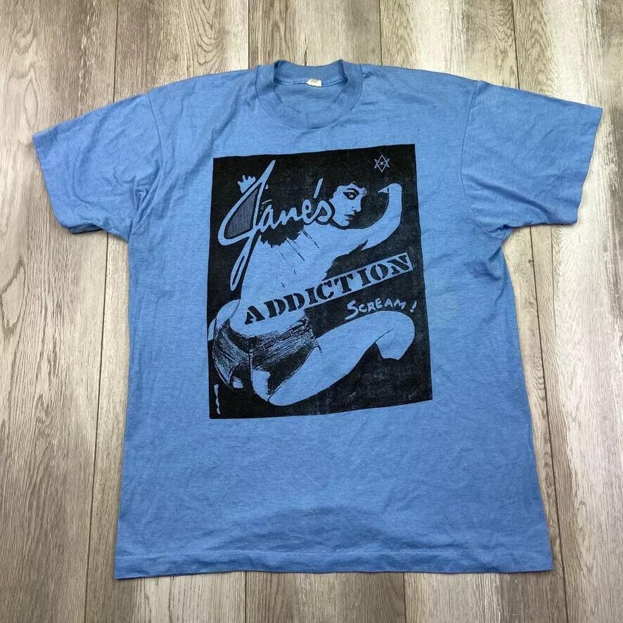 Jane’s Addiction Scream Blue Unisex Short Sleeve Reprint T shirt S-5XL Unisex T-Shirt M