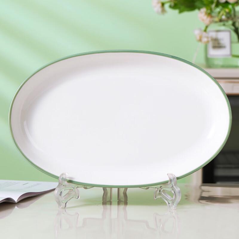 Haoya Jingdezhen Ceramic 12-inch Fish Plate - Happy Cabin Design