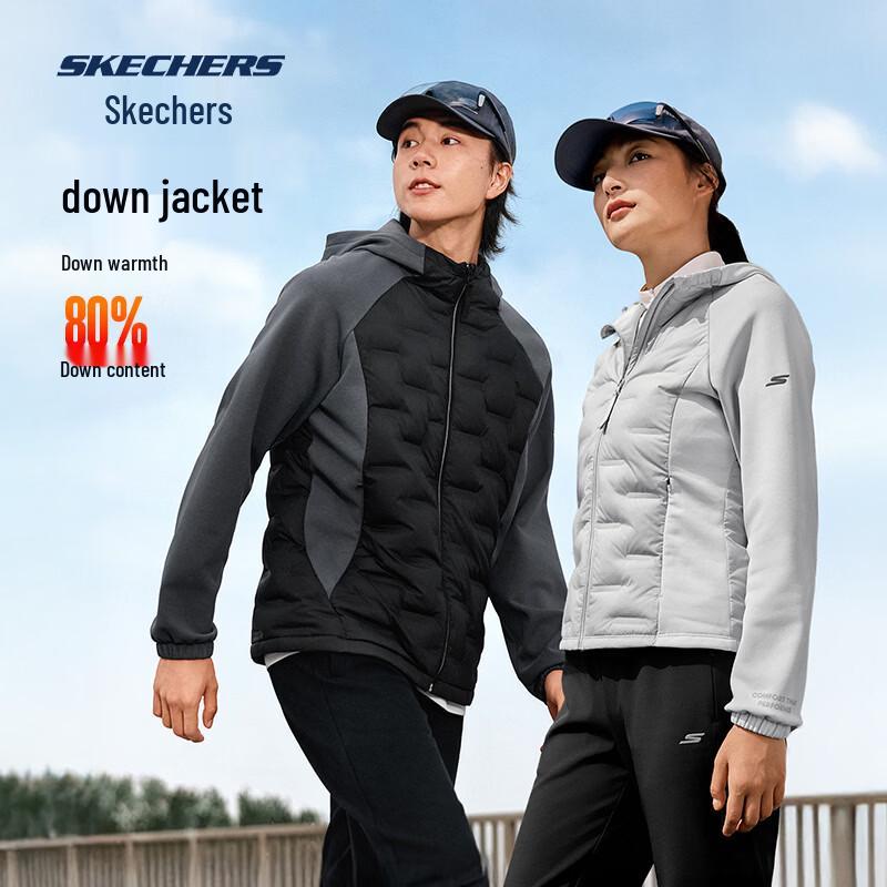 Skechers Women s Lightweight Hooded Duck Down Jacket XL