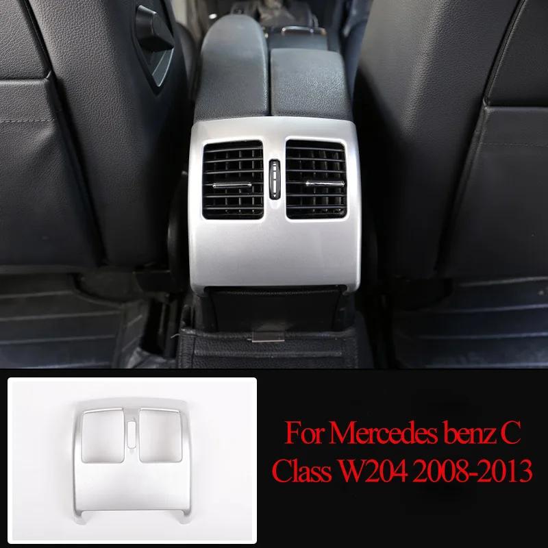 ABS Silver For Mercedes Benz C Class W204 C180 C200 2007-2013 Car Interior Decoration Trim Stickers Car Accessories