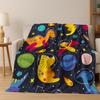 Safari Friends Print Blanket Reversible Flannel Throw for Animal Lovers AllSeason Comfort Wild Adventure Gift