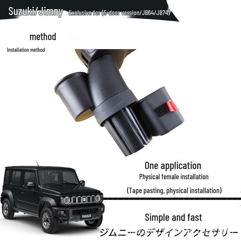 Boîte de rangement pour accoudoir facile à installer pour Suzuki Jimny