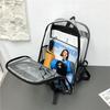 Schoolbag wholesale new couple transparent shoulder jelly bag Korean version pvc backpack male and female junior high school leisure student schoolbag