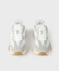 Panicale Light Grey Suede Leather Sneakers