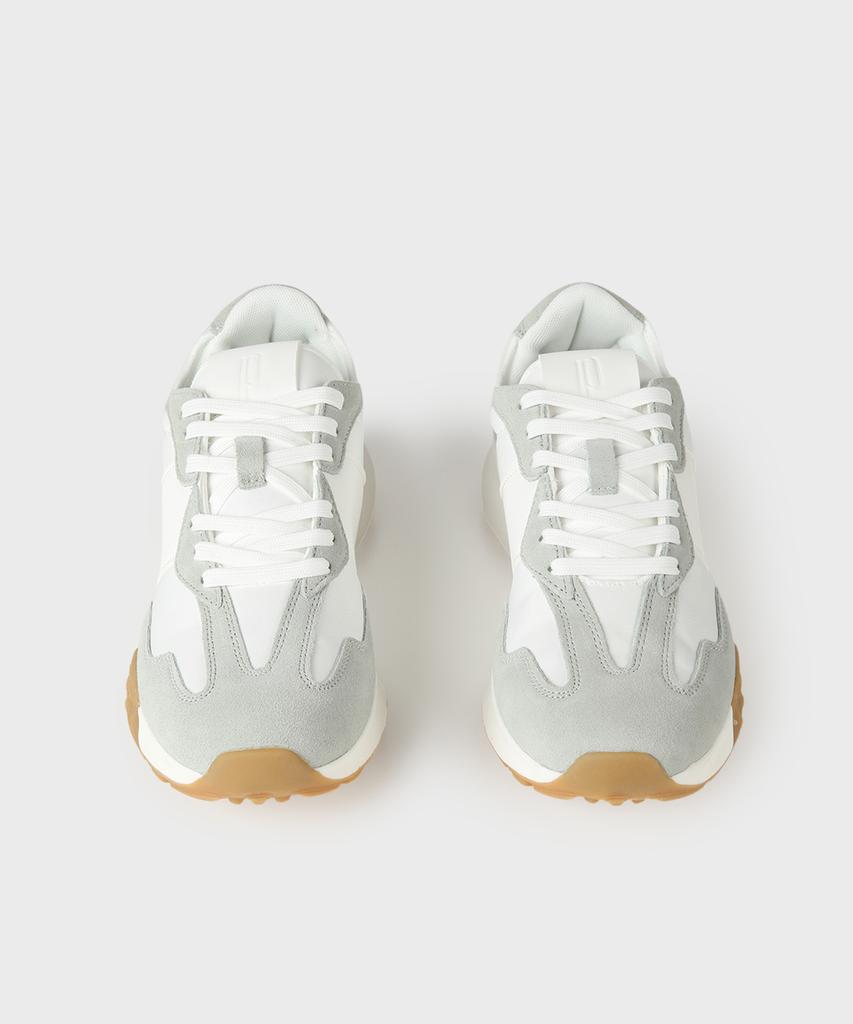 Panicale Light Grey Suede Leather Sneakers