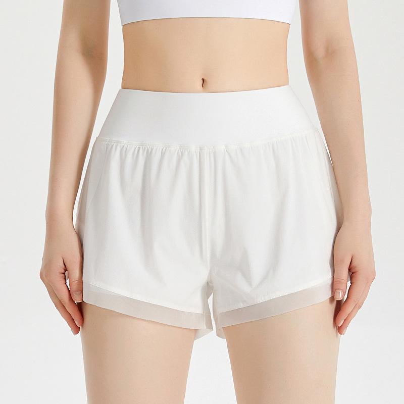 

Жіночі спортивні шорти із завищеною талією: Захист від експозиції, дихаючий, ідеально підходить для бігу, тенісу та йоги S