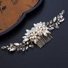 Flower Pearl Hair Combs Jewelry Rhinestone Hairpin Hair Clip Bridal Headpiece  Party