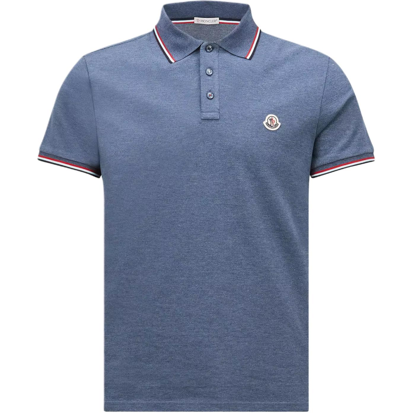 Joom Moncler Men's Gray Ss26 Cotton Piqué Logo Slim Fit Button Short Sleeve Polo Shirt Tops L10918a7030084556794 Cm