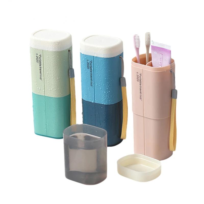 2025 Travel Portable Toothbrush Storage Case Box Toothbrush Holder Cover Wash Cup Box Bathroom  Accessorie Accesorios Para Baño