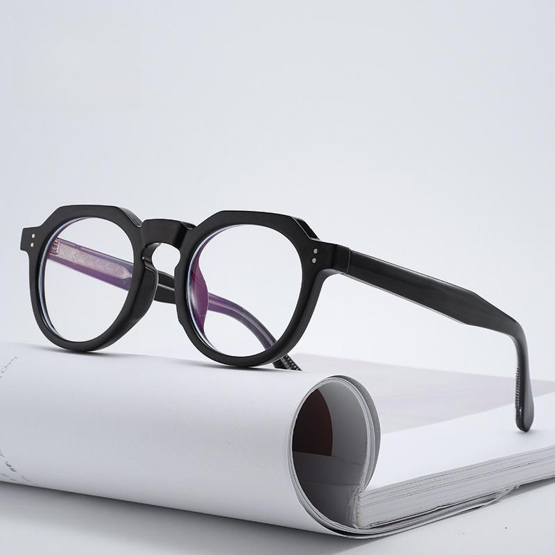 High-end Fashion Retro Design Men's Luxury Eyeglass frame Casual Anti blue light Optical Prescription Women's Decorative glasses