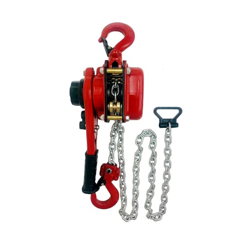 Lightweight, compact, newly released 0.8 ton lever hoist (800 kg capacity, 0.8 ton capacity, 1.5 m chain). Chain block, chain hoist, load securing dev