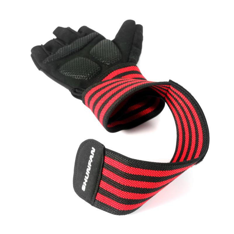 Fitness Gloves Gym Breathable Cross Fitness Training Exercise Anti-slip Weight Lifting Gloves S красный