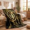 Coperta in Pile a Tema Leeds United Morbida e Accogliente in Peluche per Camera da Letto Divano Viaggio