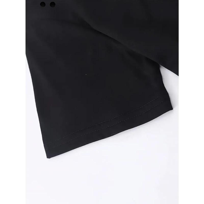 European Size Women's Plus Size T-Shirt - White Background with Leopard Print, Plaid & Glitter Hearts - Casual Everyday Fall/Spring/Summer