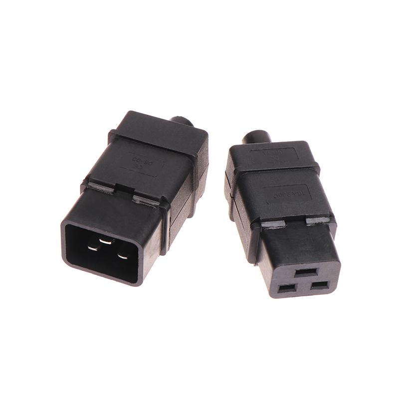 16A 250V Iec320-C19 C20 Männlich Weiblich Montiert Verdrahtung Power Steckdose Pdu Ups Chassis Server Stecker