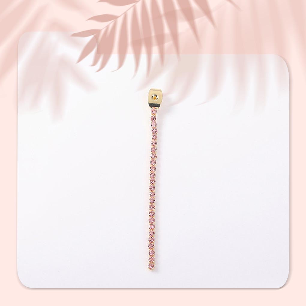 Earring Long Chain Rhinestone Fashion Earring Back Jewelry Finding DIY Craft Accessory for Professional