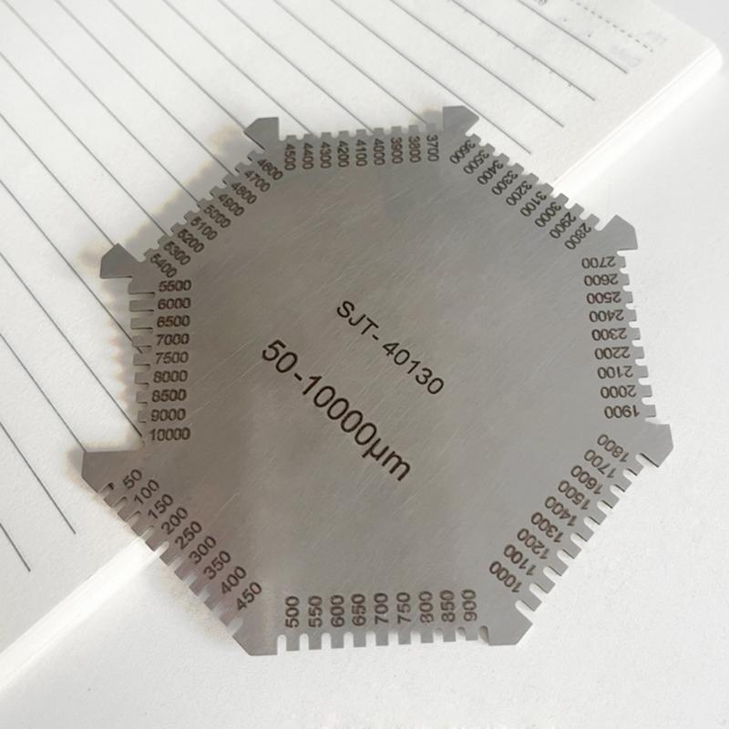 Stainless Steel Wet Film Comb Wet Film Comb Gauge Thickness Gauge Octagonal Wet Film Comb 50-10000um Professional