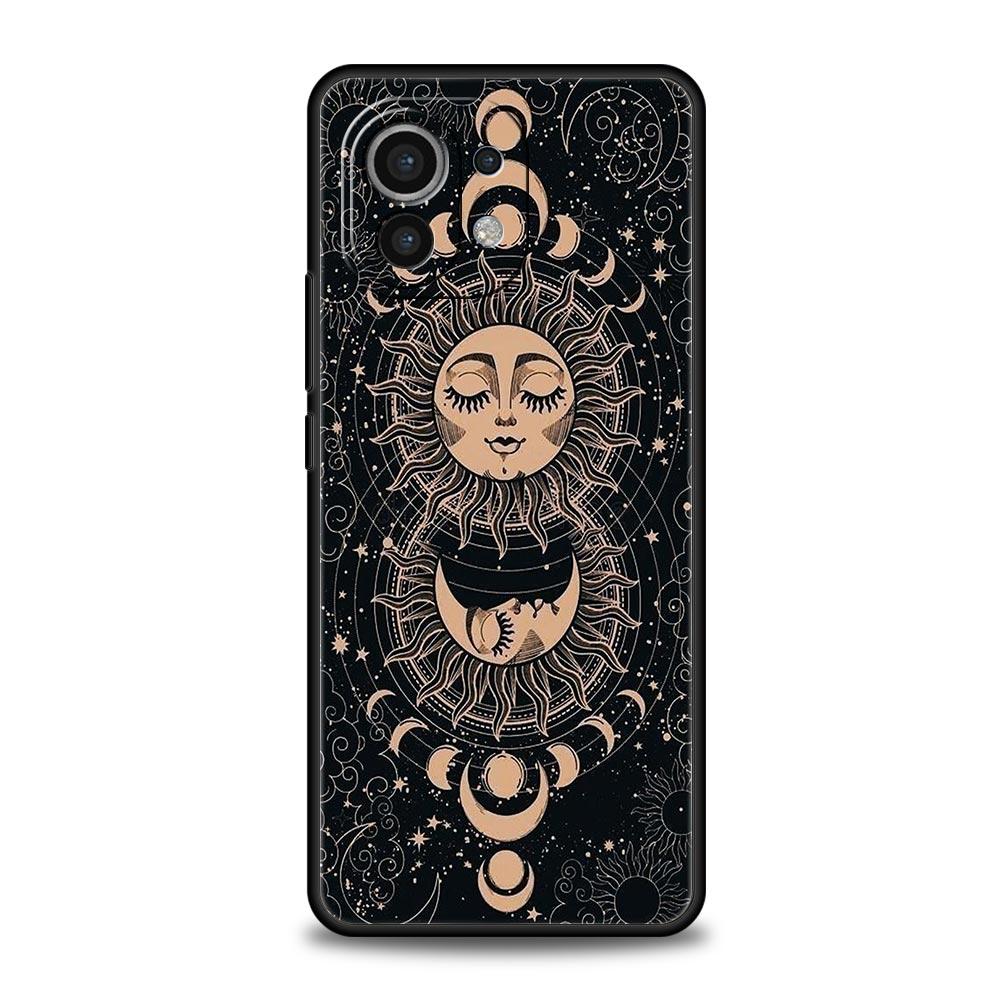 Phone Case Cover for Xiaomi Mi 17 15 14 13 12 11 Ultra 15T 14T 13T 12T 11T Pro Lite 5G Soft TPU Capas Funny Sun Moon Face Fundas