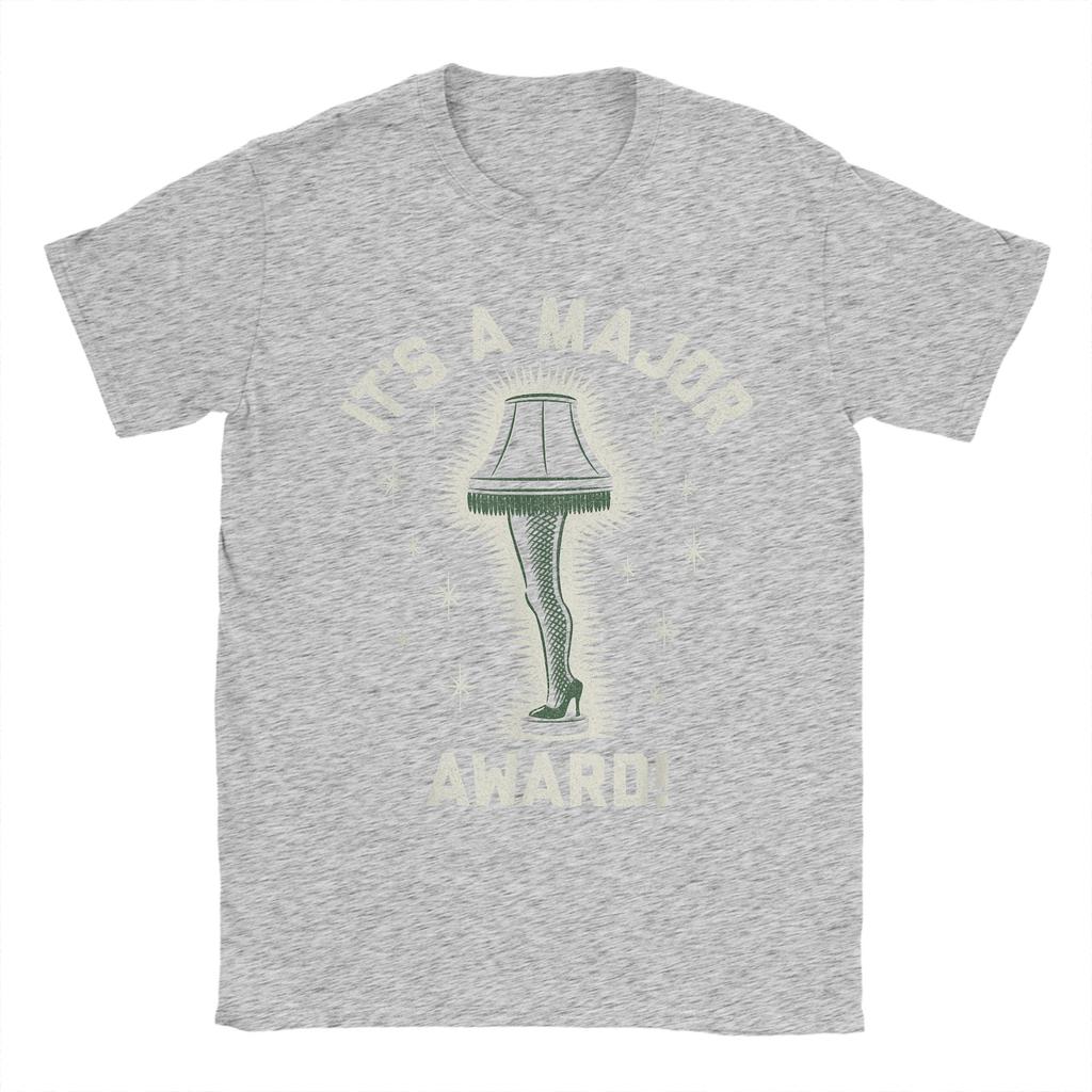 Men A Christmas Story It's A Major Award T Shirt  Pure Cotton Clothes Novelty Short Sleeve O Neck Tee Shirt Plus Size T-Shirt