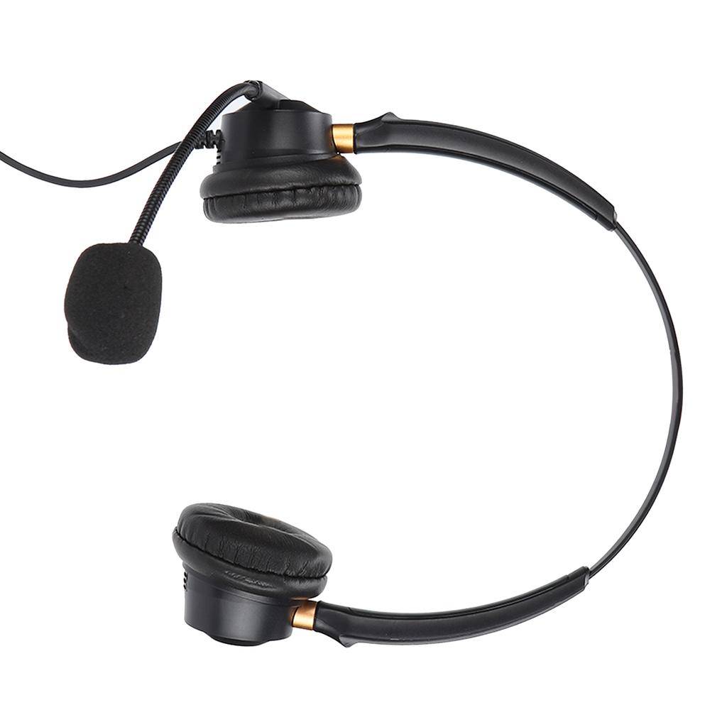 Telephone Headset with Microphone Control Adjustable Call Center Headphone for Business Office Communication