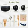 DiDiBirDi Matcha Set, 9-Piece Tea Ceremony Set, Includes Matcha Bowl, Matcha Whisk Stand, Matcha Bamboo Scoop, Traditional Bamboo Chasen, and