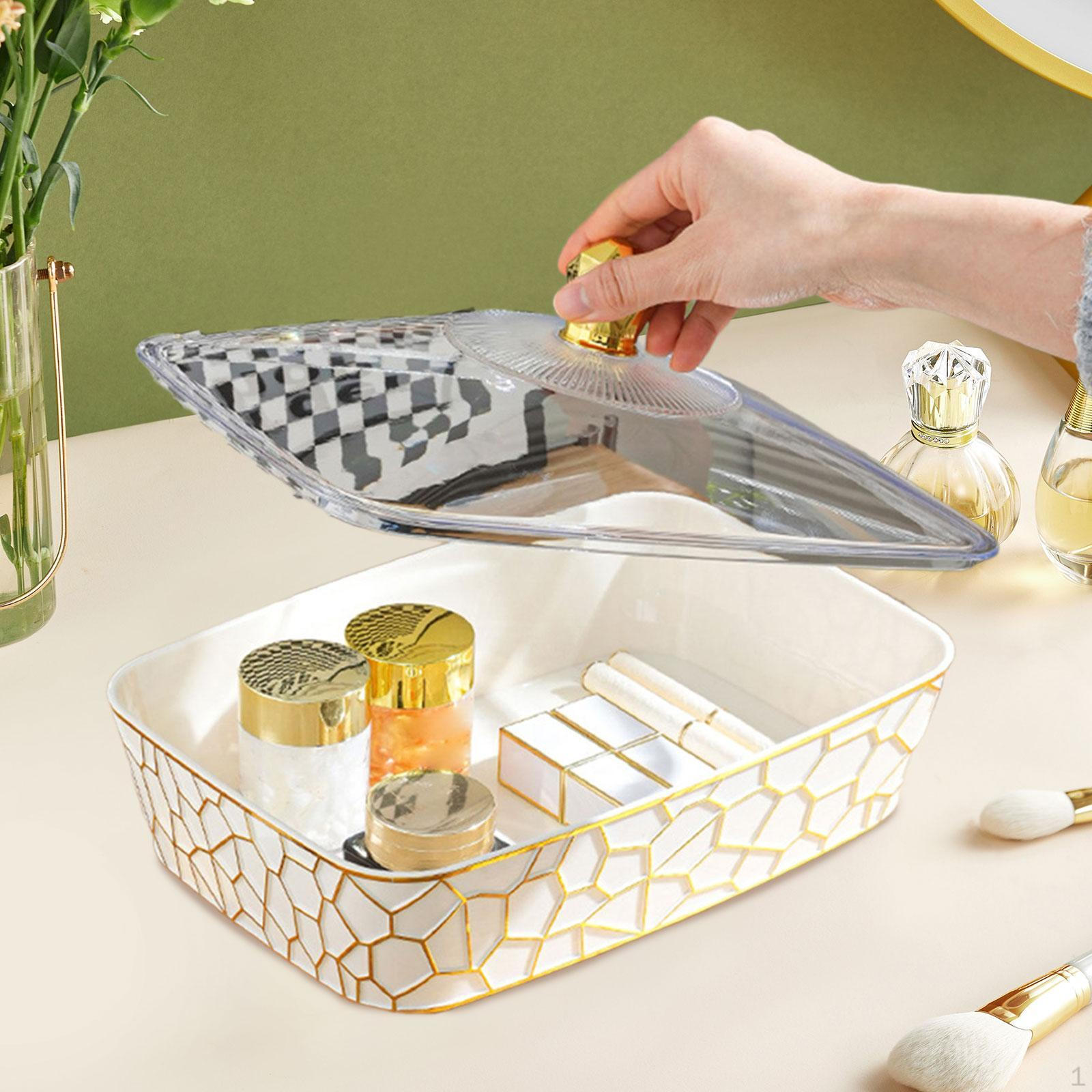 

Поднос для хранения закусок и фруктов, прямоугольный органайзер с крышкой Events 36.8cmx24.3cmx16.1cm