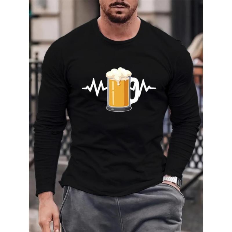 

Men s Long Sleeve Tee, Soft & Anti-Wrinkle, Great for Long-Term Wear XXL чёрный