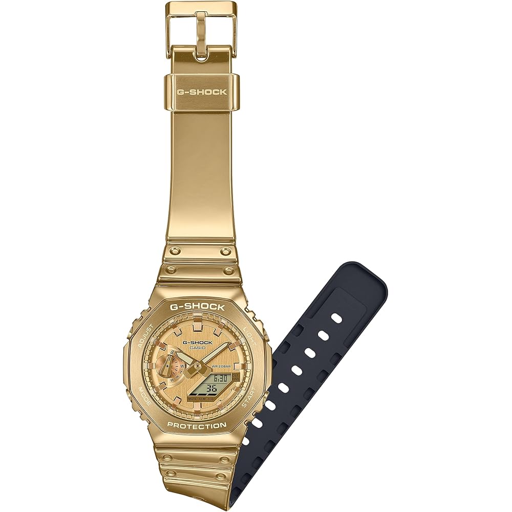 Casio G-Shock GM-2100YMG-9A9 Analog-Digital Watch Gold Tough Silicone Band Men's Overseas Model