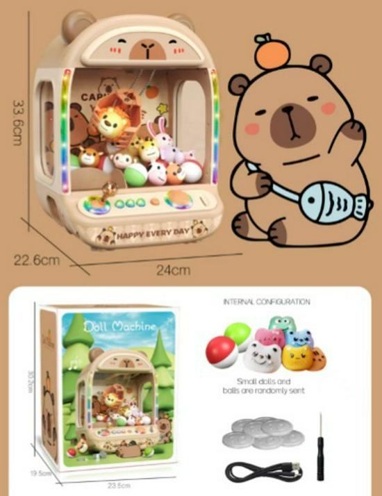 Mini Claw Machine - Children s Doll Grabber Toy for Girls Birthdays