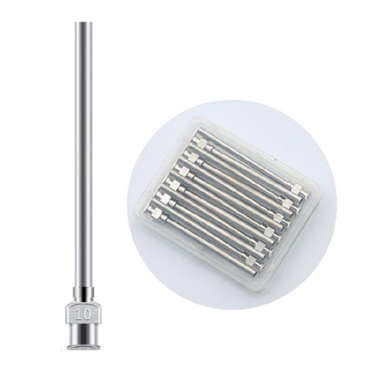 Pack of 12 Long Lastingly Stainless Steel Needle 50mm for Accurate Adhesive Dispensing with Enhancing Flows In DIY Projects