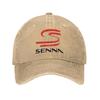Ayrton Senna Unisex Damen Baseballkappe John Player Team Auto Helm Denim Hüte Kappe Vintage Outdoor Reise Geschenk Snapback Kappe